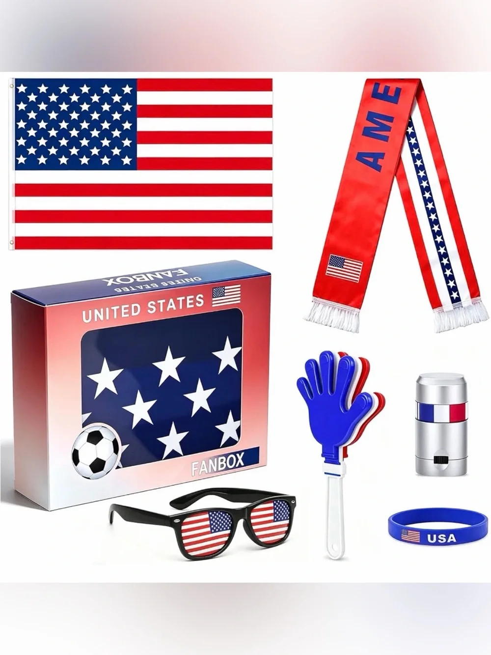 United States Fanbox - USA Themed Accessories-6 pcs